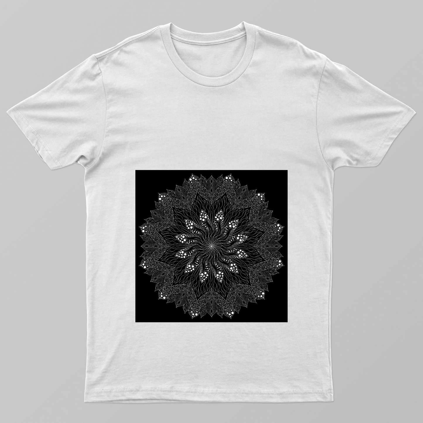 floral spiral mandala design Tee by Shradha Suman Nayak