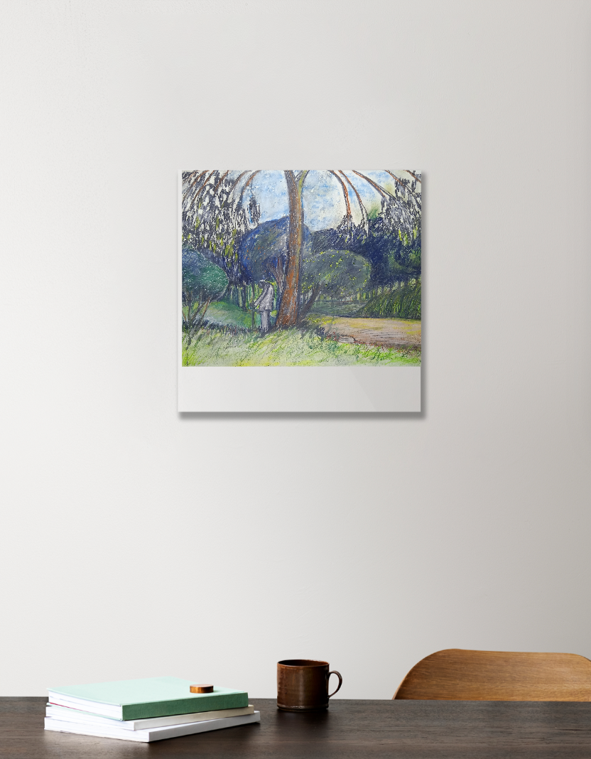 Morning Walk That Next Day Acrylic Square Poster by Pallab Chakraborty