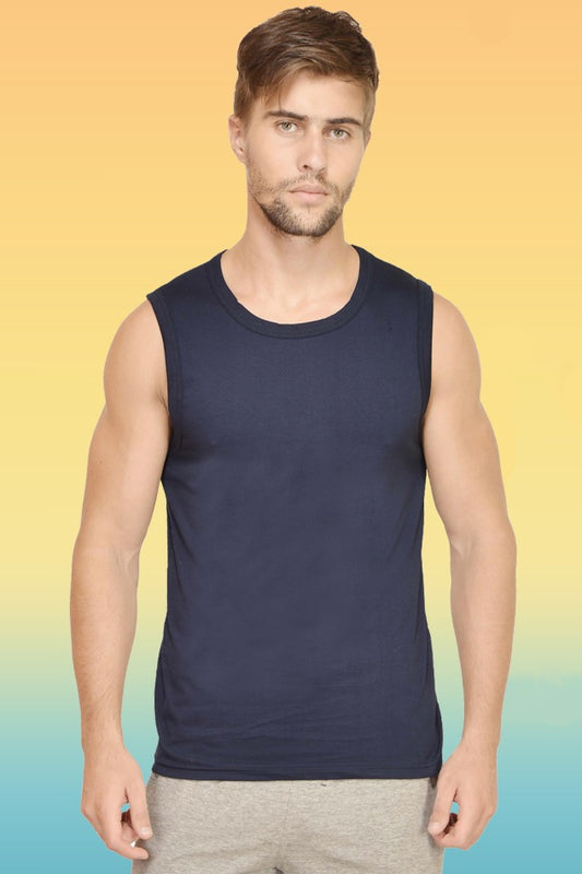 Navy Blue Simple & Basic tank top