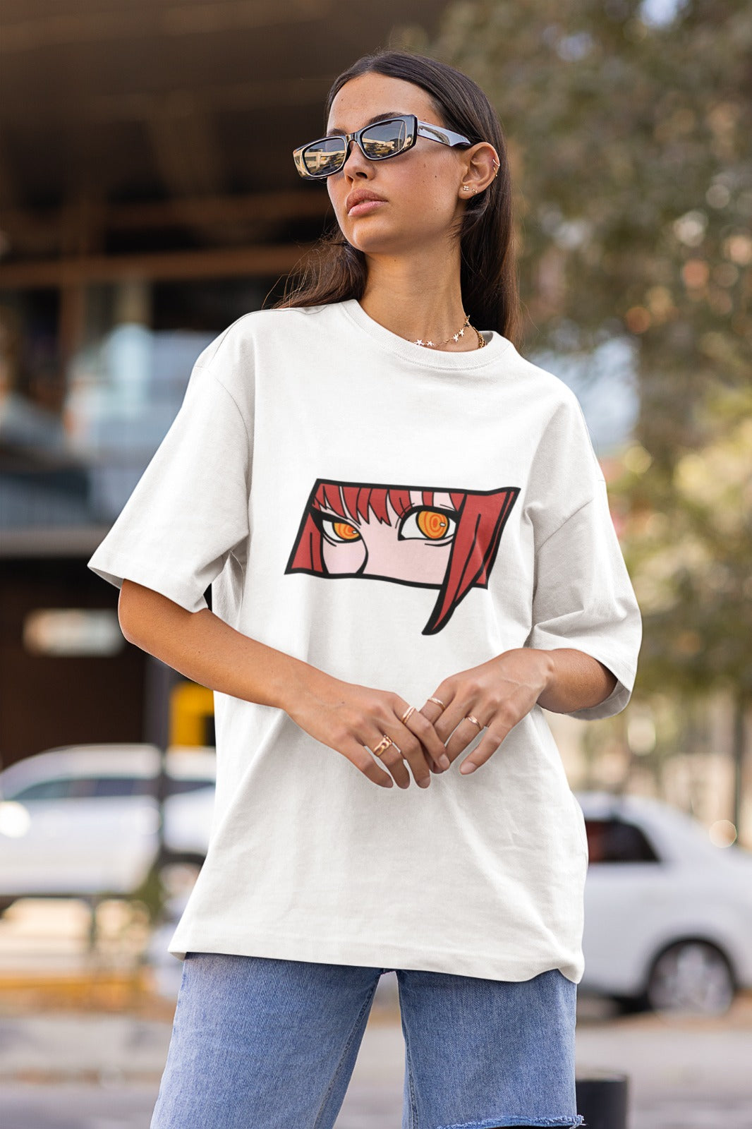 Makima Eyes Chainsaw Man Premium Oversized T-shirt