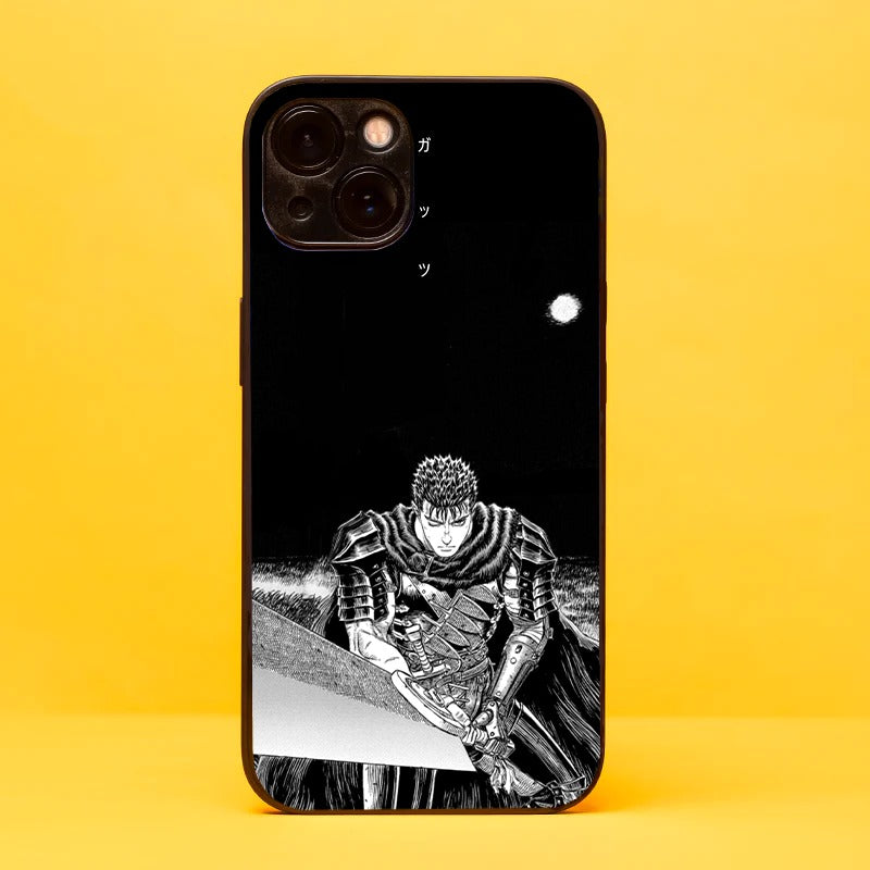 Iphone Berserk Guts Glass Phone Case Cover