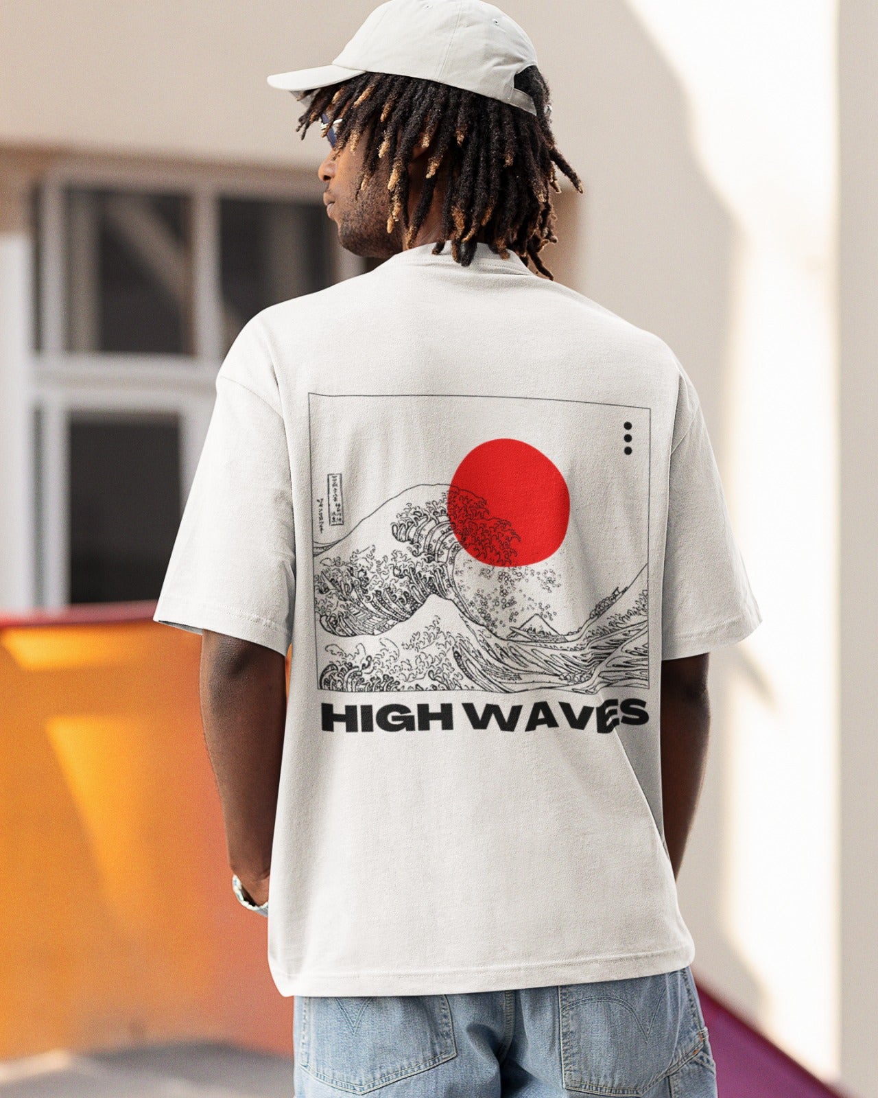 High Waves Back Oversized Unisex T-shirt