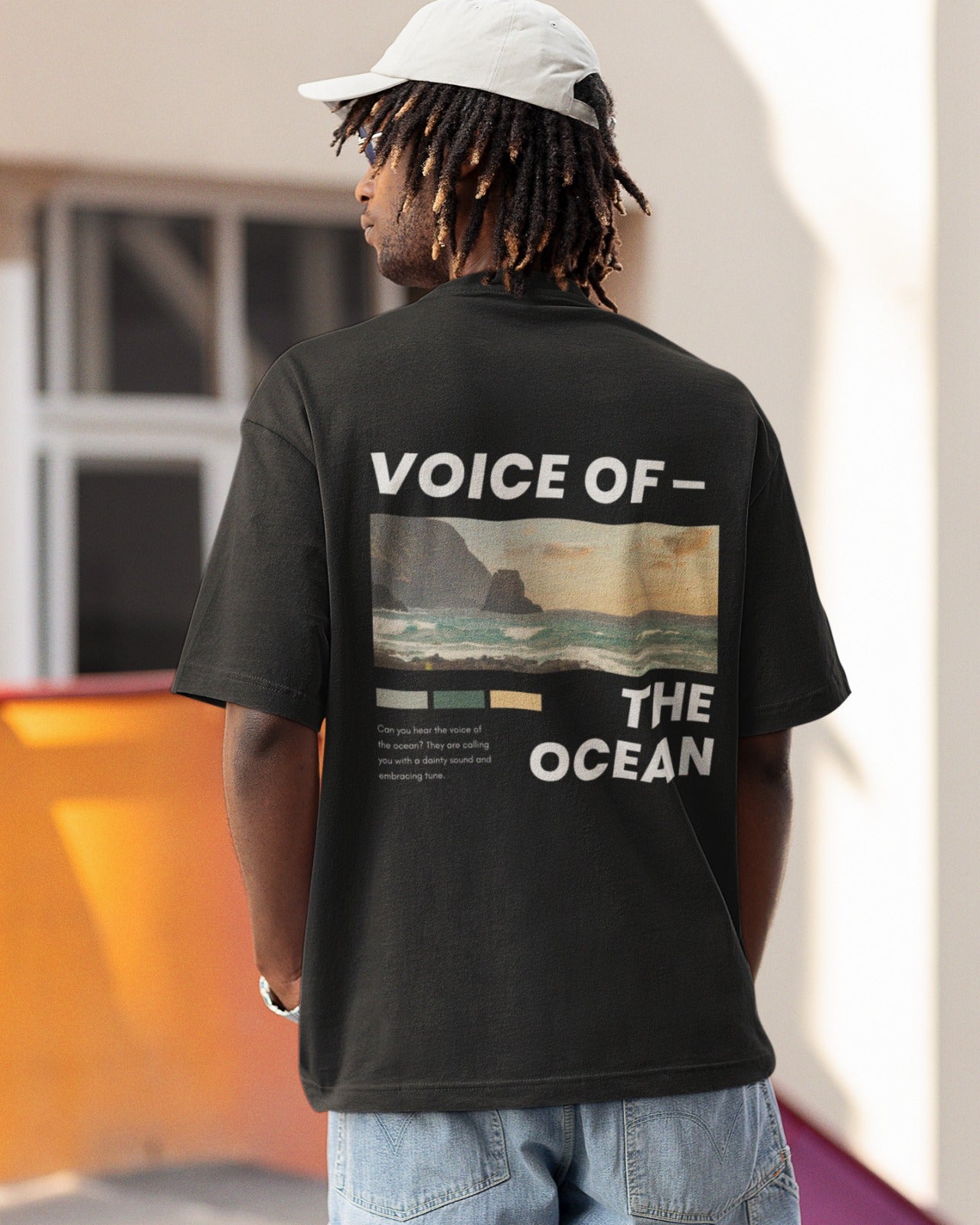 Voice of the Ocean Back Oversized Unisex T-shirt