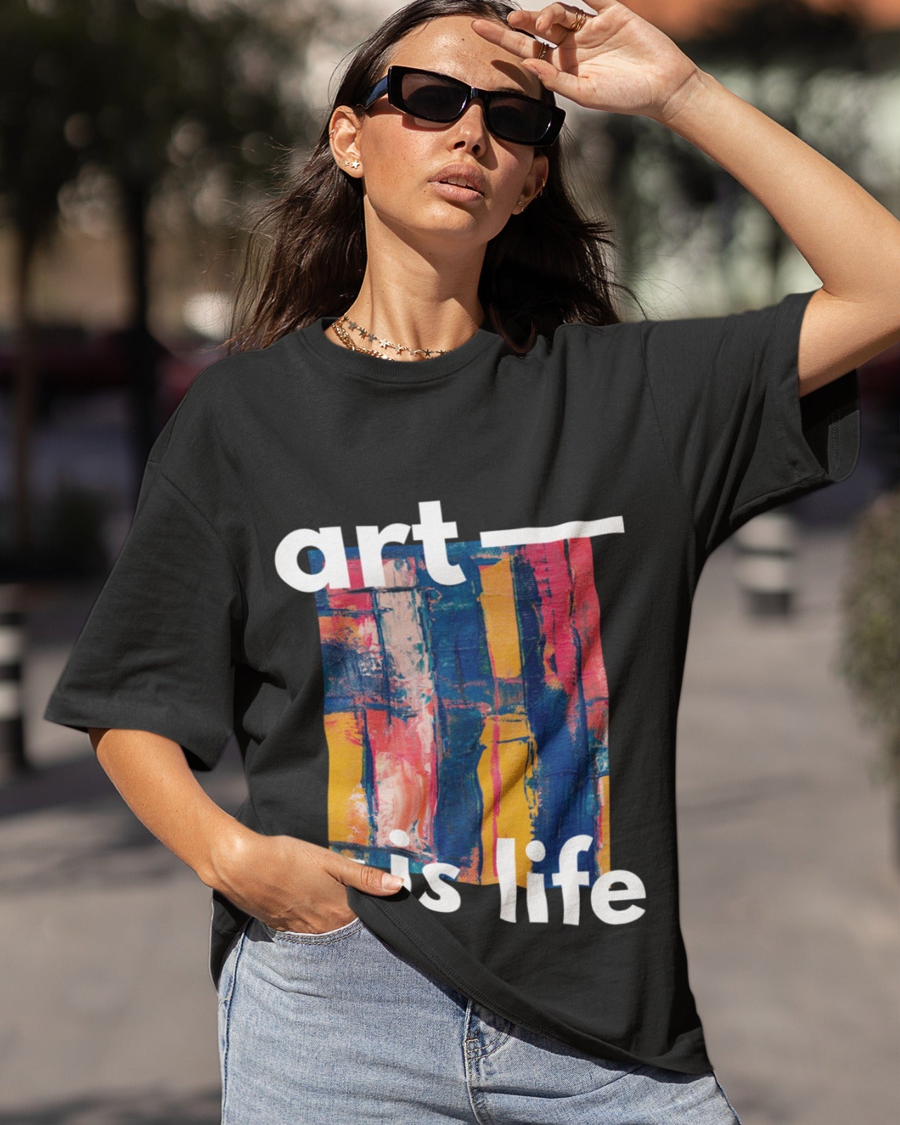 Art is Life Oversized Unisex T-shirt