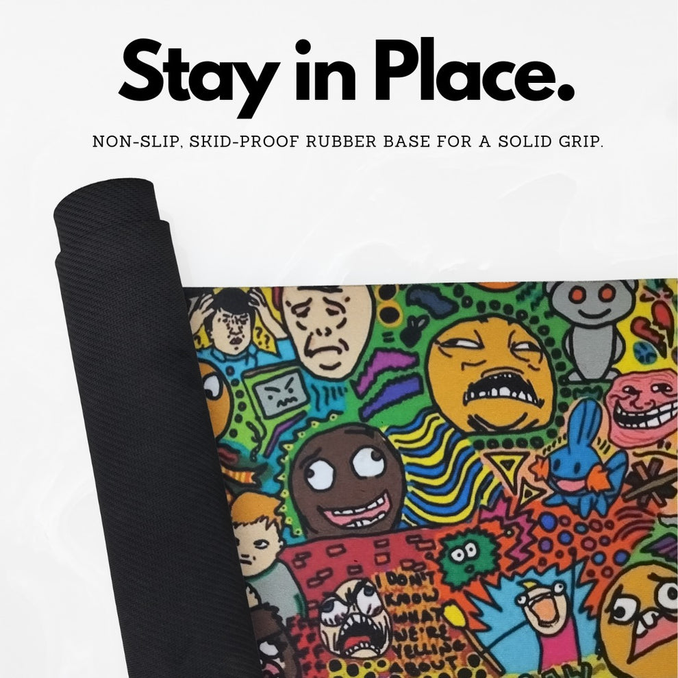 space invader Aesthetic Extended Mouse Pad