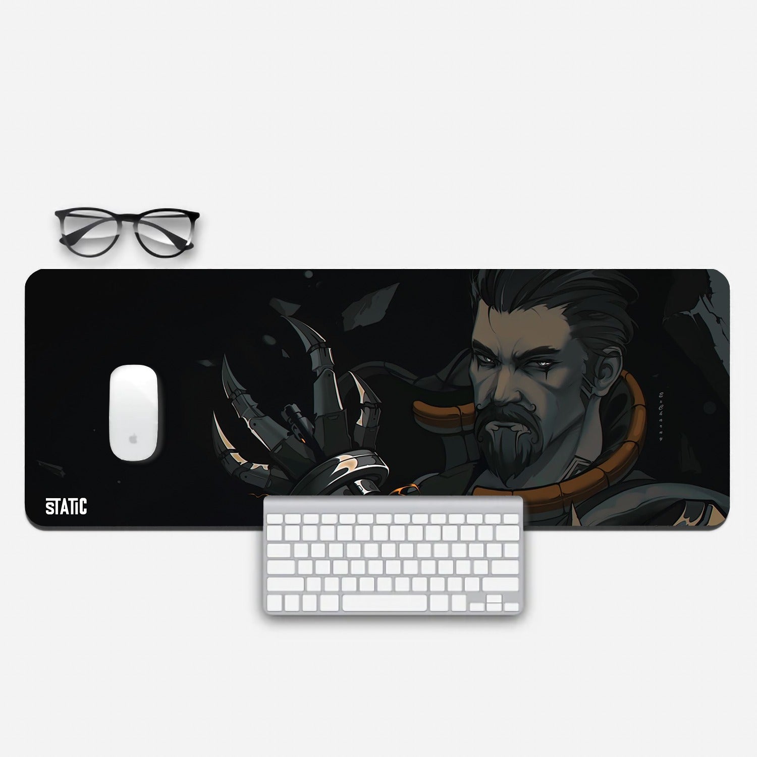 Upgrade your gaming setup with our Extended Gaming Mouse Pad featuring Valorant's Breach. Dive into the action as Breach reveals his powerful mechanized claw and glowing neckband in striking ochre. Measuring 800x300mm, this mouse pad offers precision and style, enhancing your gaming experience. Crafted for durability and smooth tracking, it's perfect for intense gaming sessions. Elevate your gameplay with this premium accessory. Get yours now and dominate the virtual battlefield!