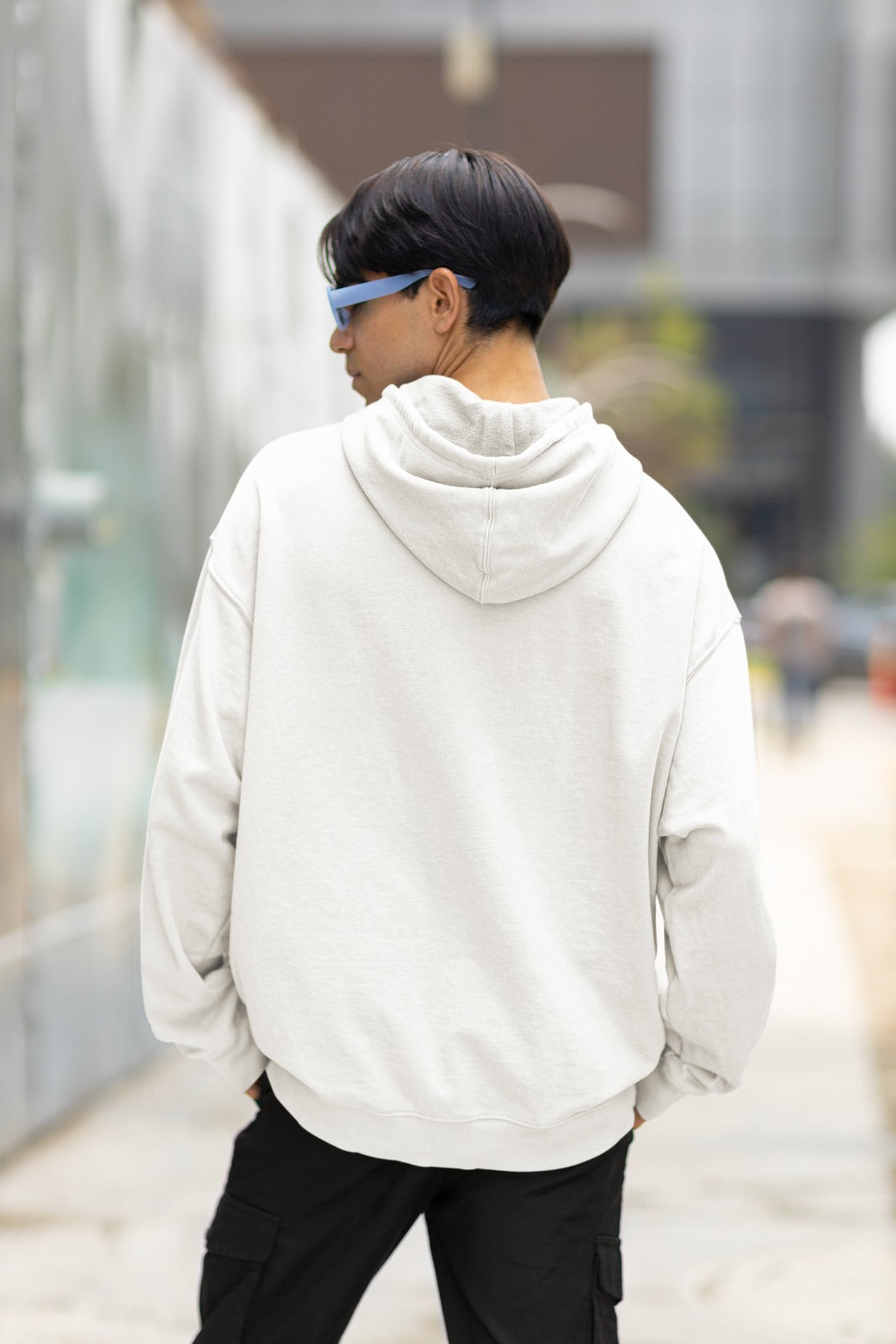 Levi Ackerman Oversized Hoodie White