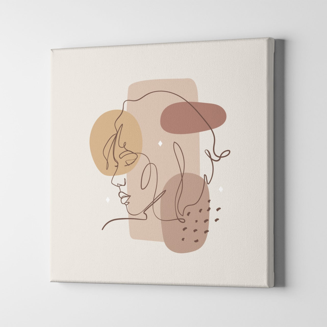 girl profile Aesthetic Canvas Print