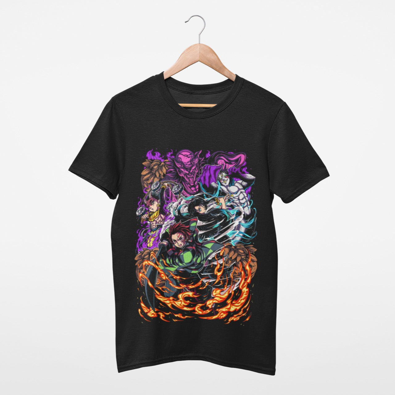 Tanjiro vs swordsmith village demons T-shirt
