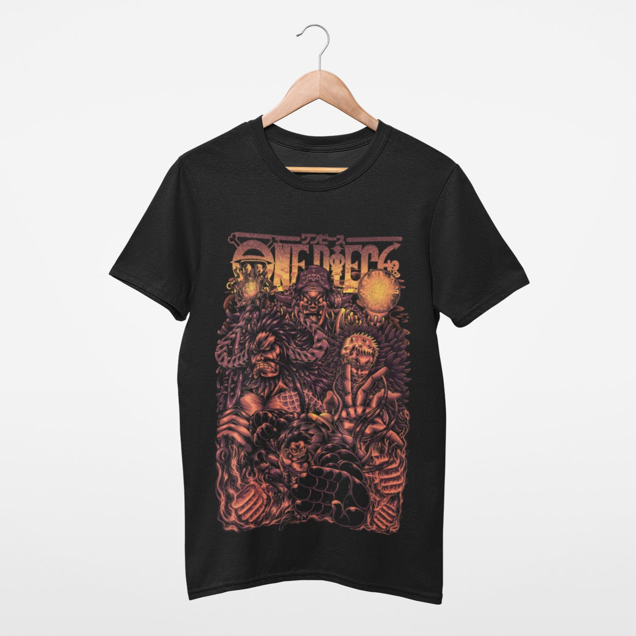 Golden Luffy Kaidou Blackbeard Doflamingo T-shirt
