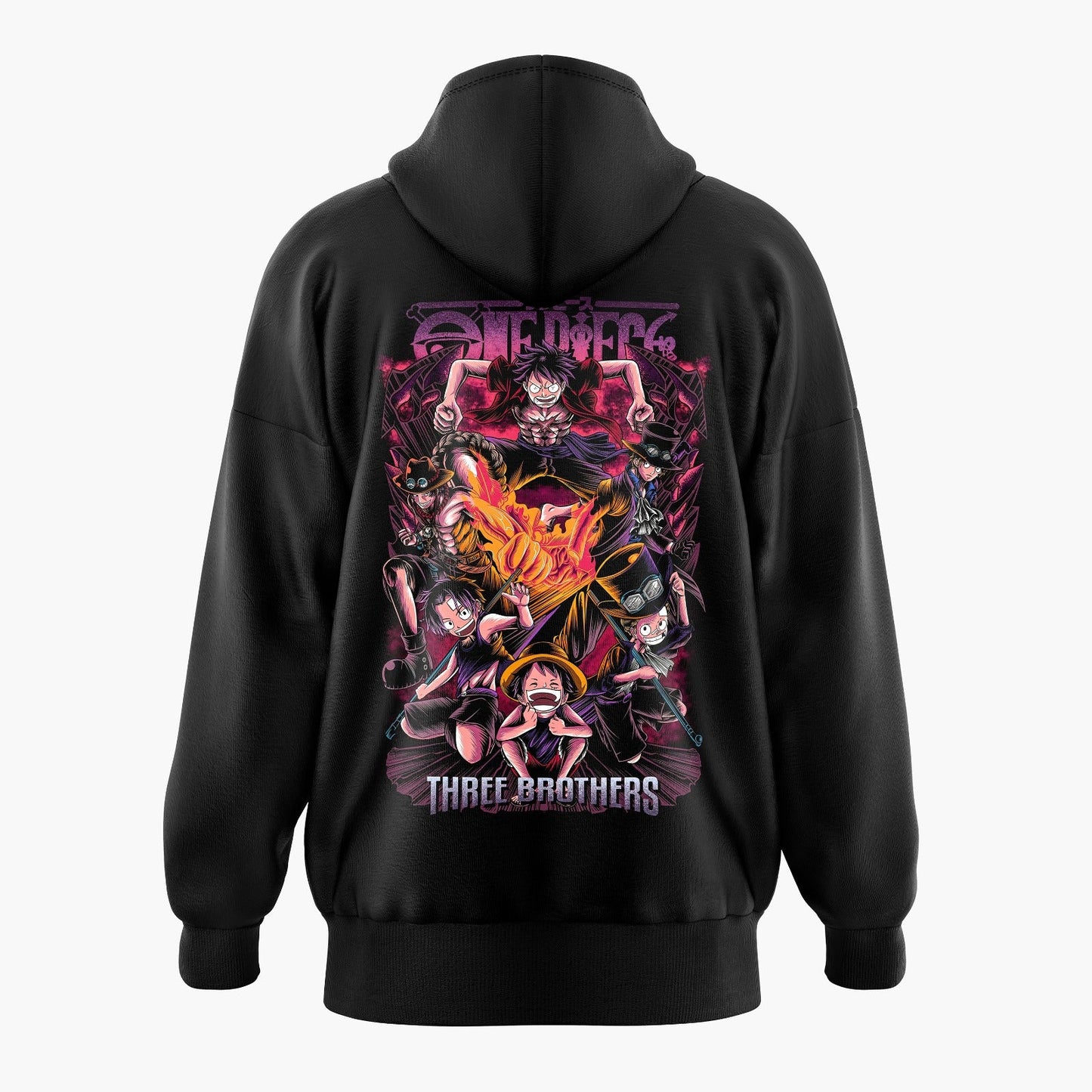 3 brothers Ace Luffy Sabo One Piece Oversized Hoodie
