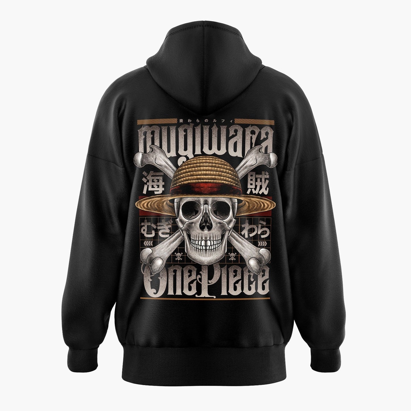 Mugiwara Strawhats Jolly Roger Symbol One Piece Oversized Hoodie