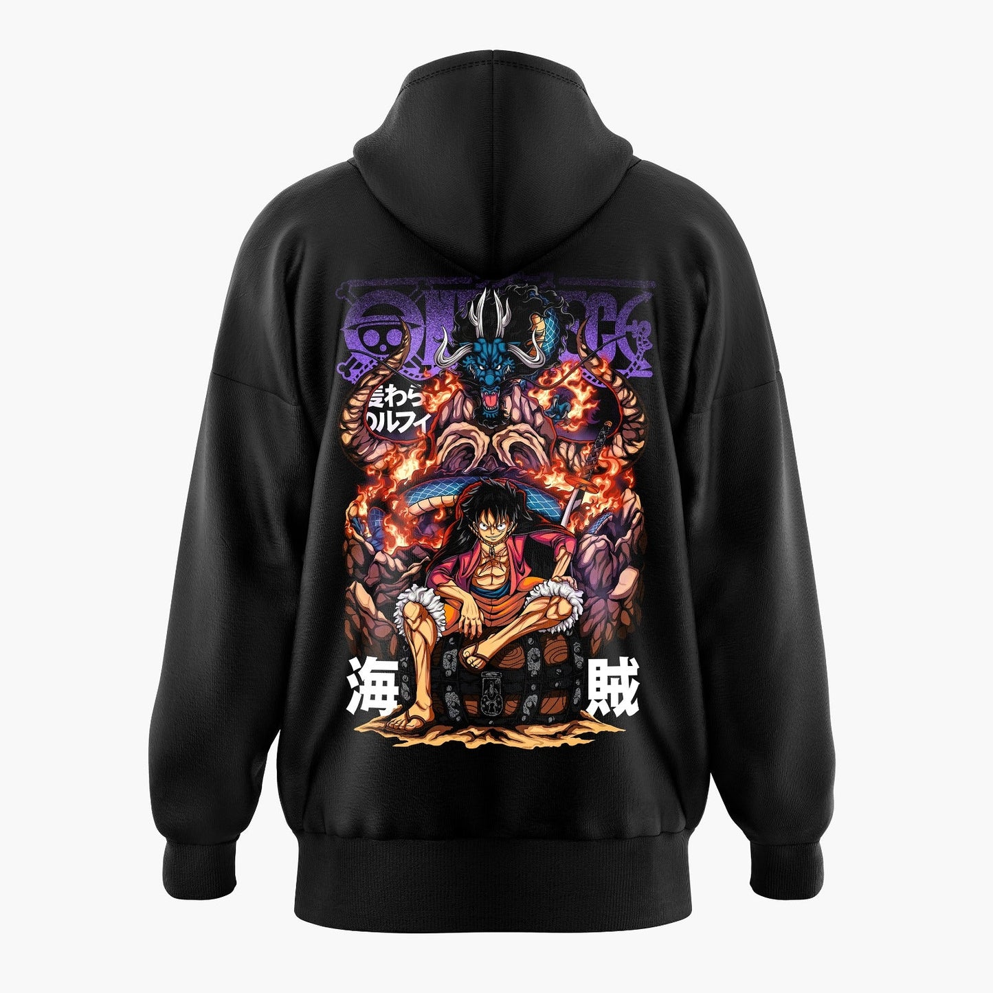 Emperor Luffy vs Kaidou One Piece Oversized Hoodie