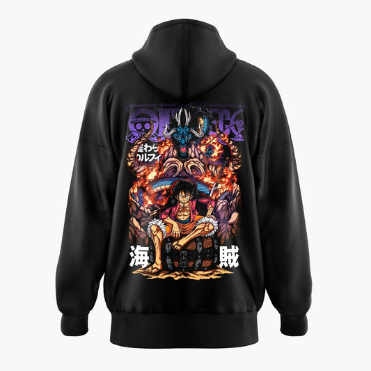 Emperor Luffy vs Kaidou One Piece Oversized Hoodie