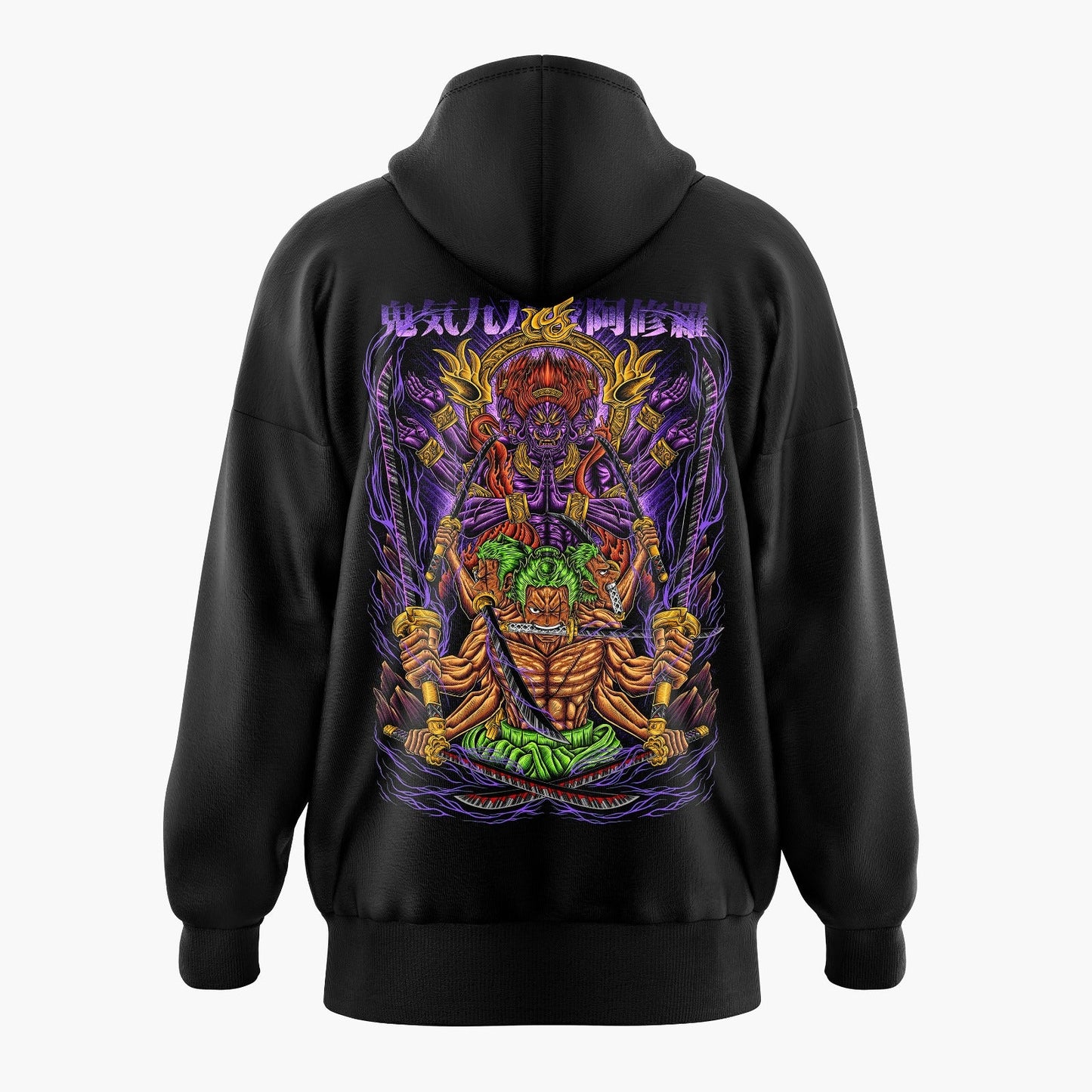 Ashura King of Hell Pirate Hunter Roronoa Zoro Oversized Hoodie