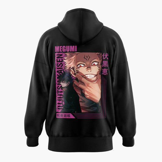 Magenta Fushiguro & Sukuna Jujutsu Kaisen Oversized Hoodie