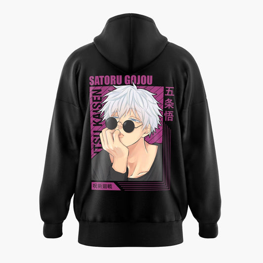 Magenta Satoru Gojo Oversized Hoodie - Jujutsu Kaisen