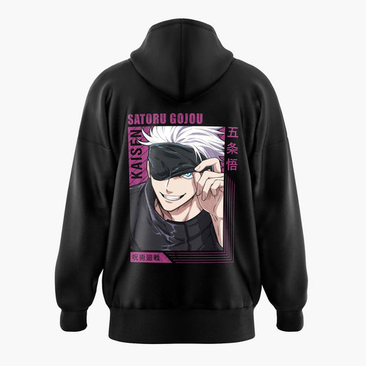 Magenta Snappy Satoru Gojo Oversized Hoodie - Jujutsu Kaisen