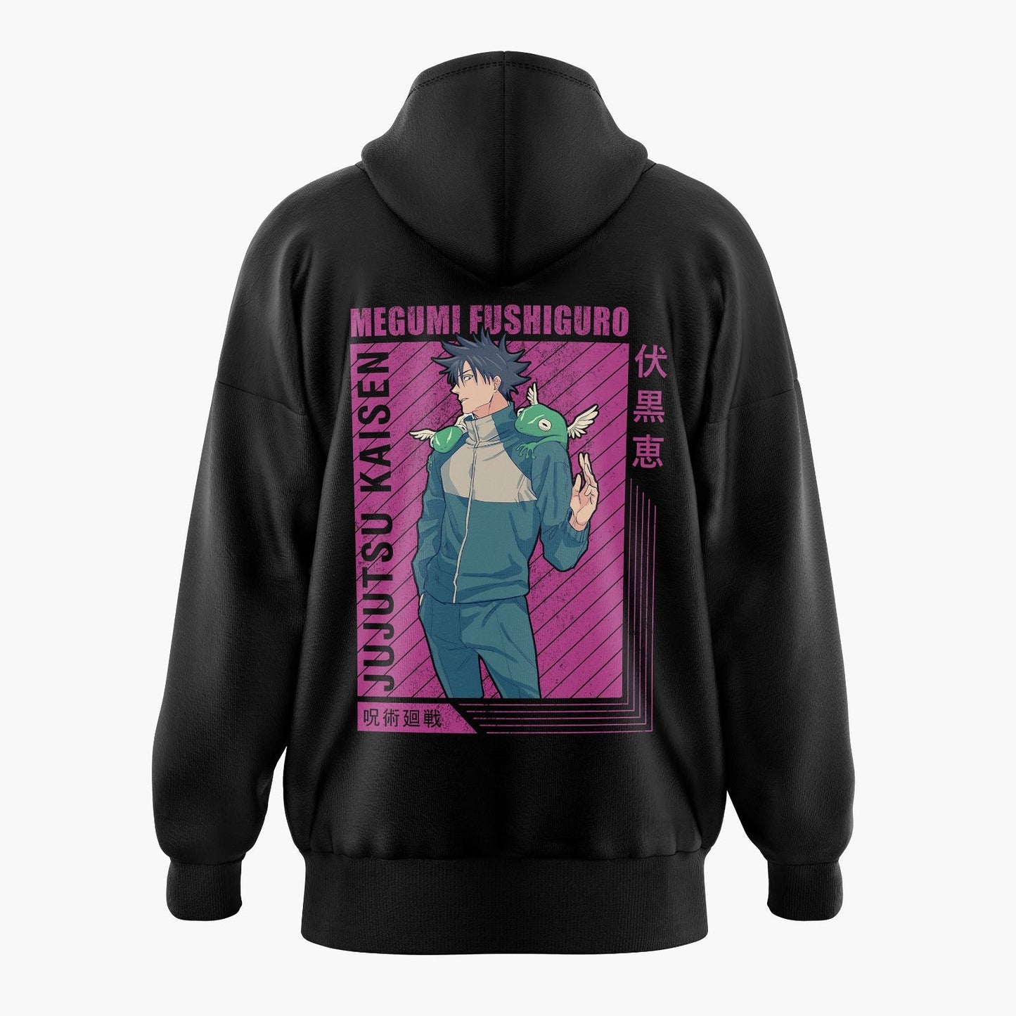 Magenta Megumi Fushiguro Jujutsu Kaisen Oversized Hoodie