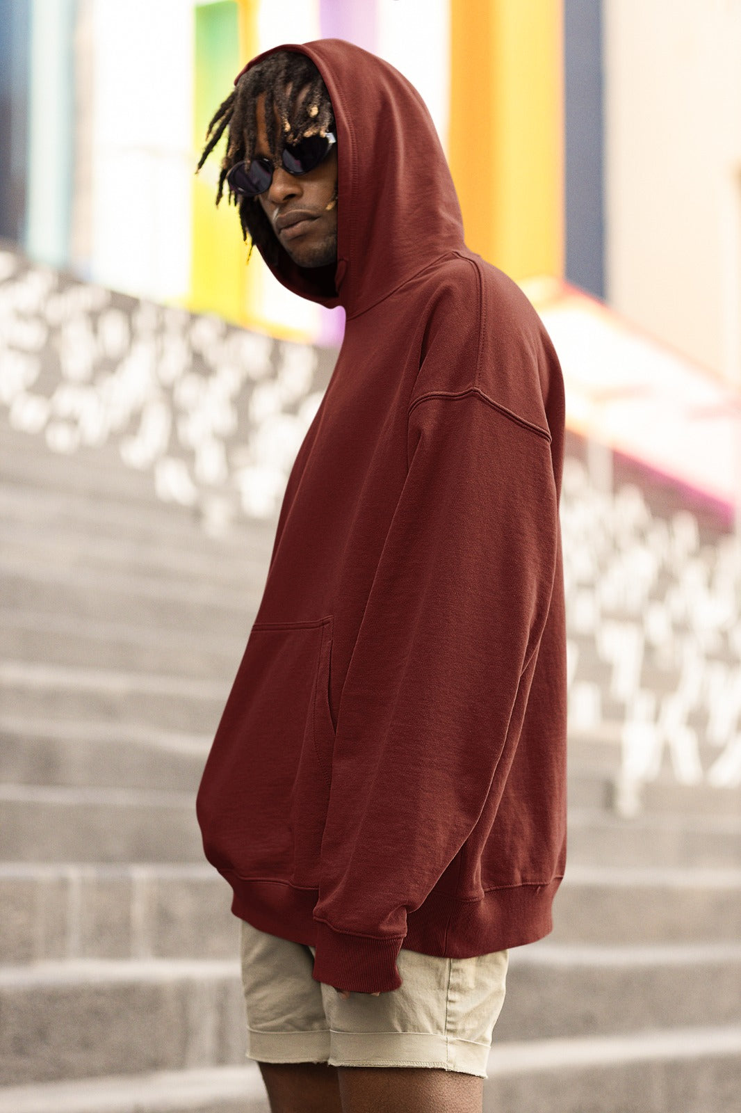 Oversized store maroon hoodie