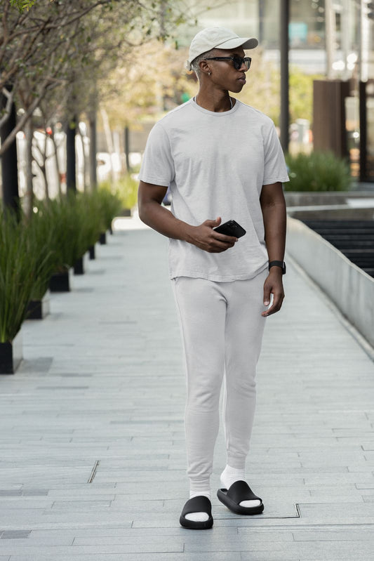 Unisex T-shirt Co Ord Set || Grey Melange || Essentials