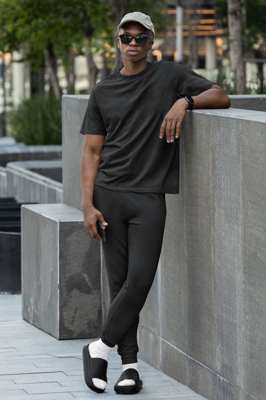 Unisex T-shirt Co Ord Set || Black || Essentials