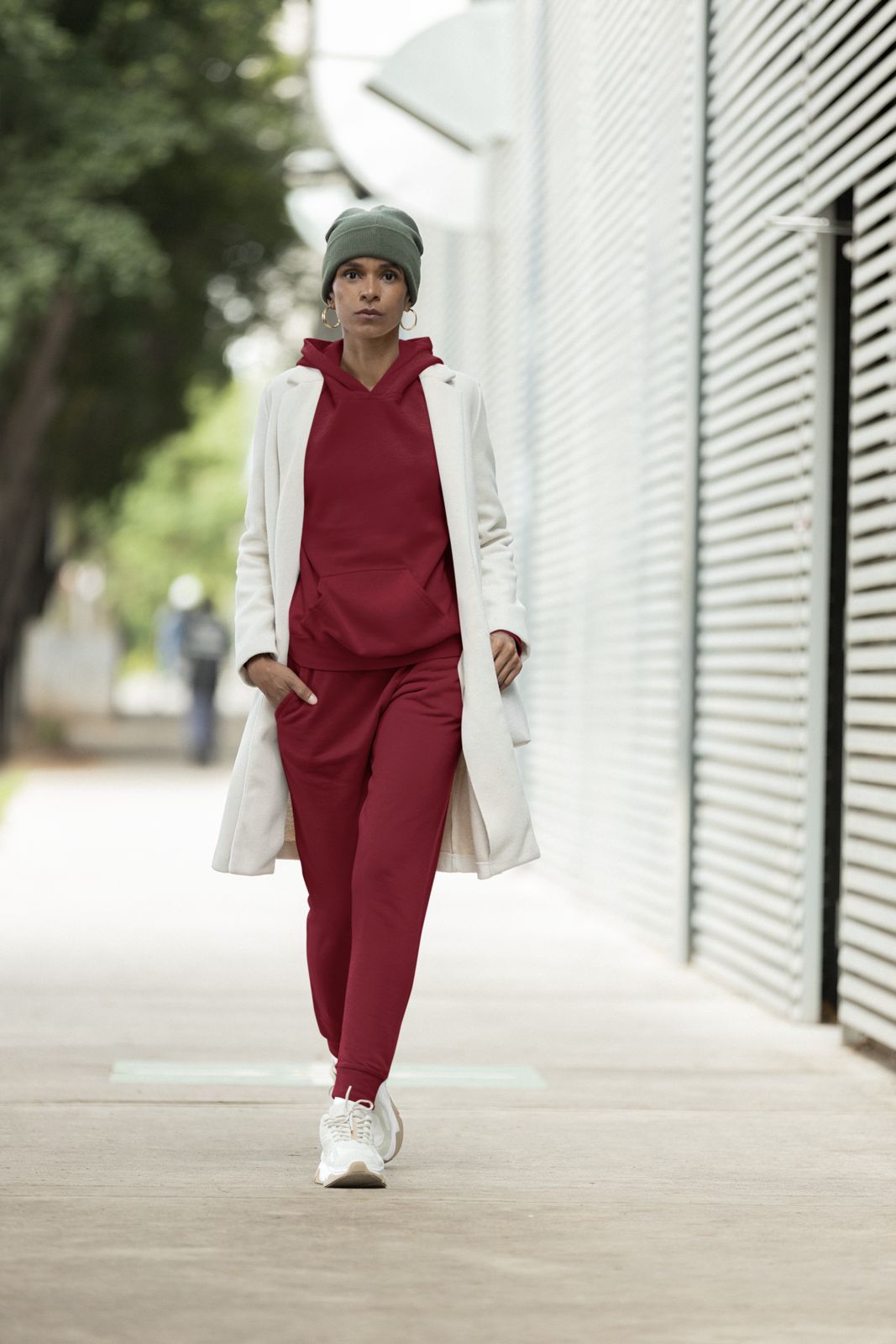 Unisex Hoodie Co ord Set || Maroon || Essentials