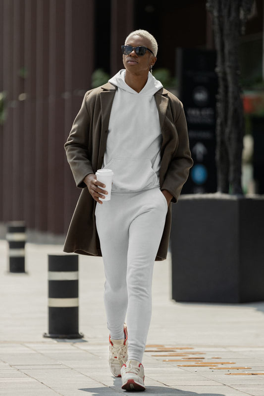 Unisex Hoodie Co ord Set || Grey Melange || Essentials