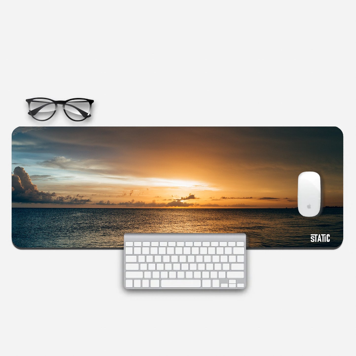 Sunset Sea Horizon Aesthetic Extended Mouse Pad