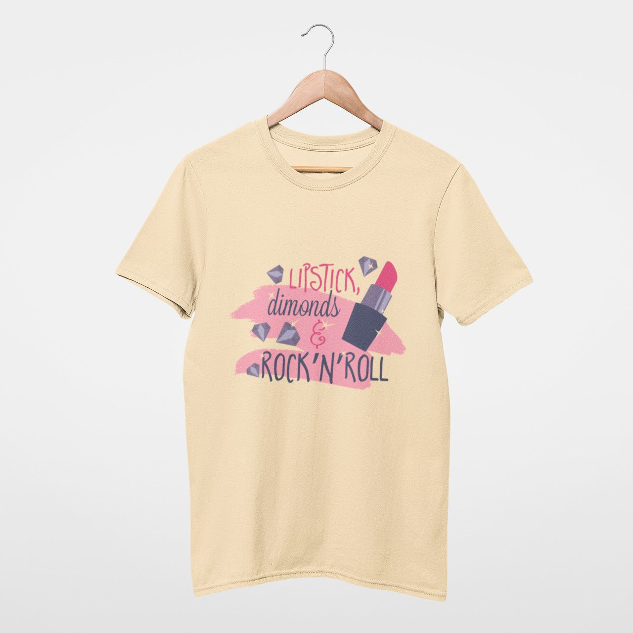 Lipstick, diamonds & Rock'n'roll T-shirt