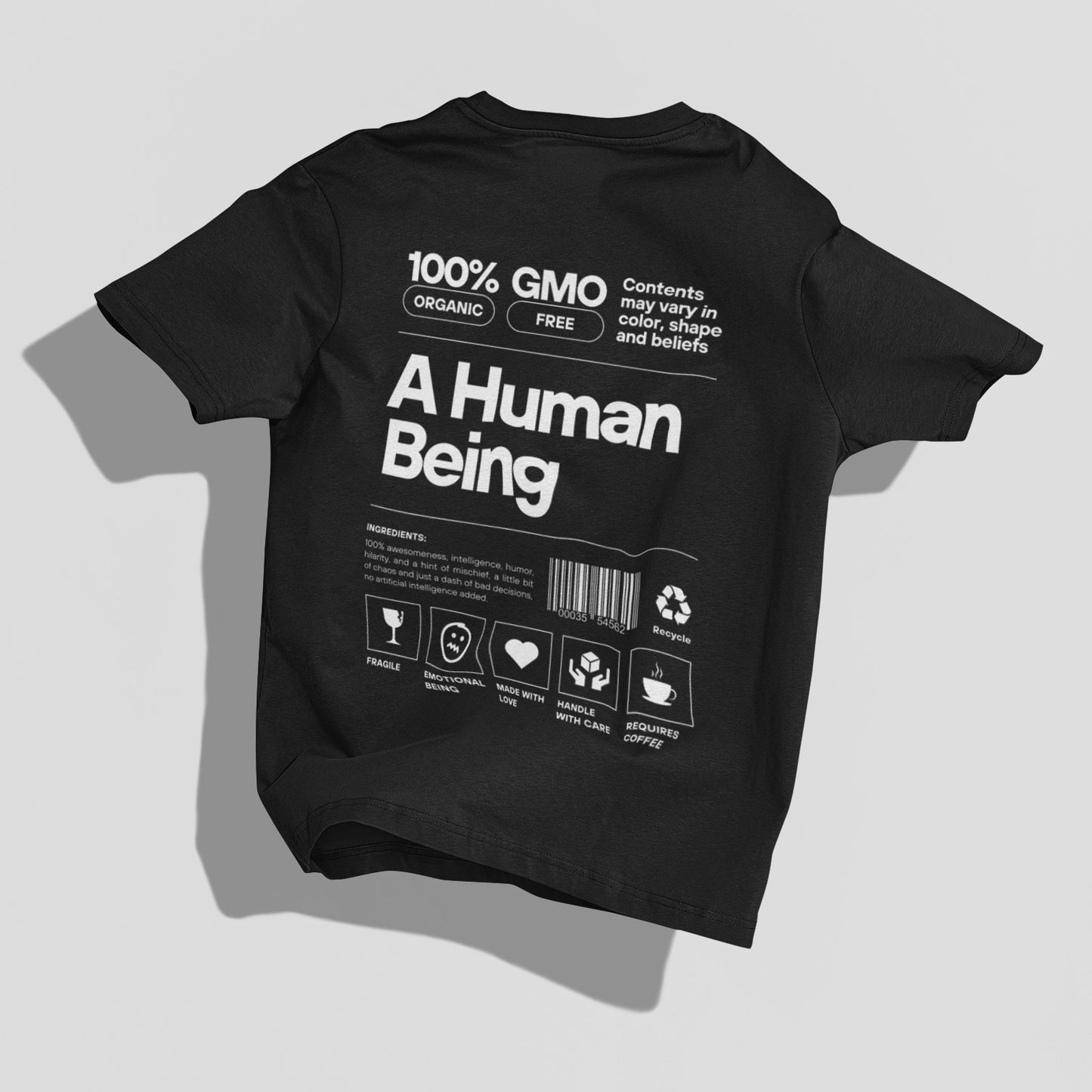 Human Being Back Oversized Unisex T-shirt