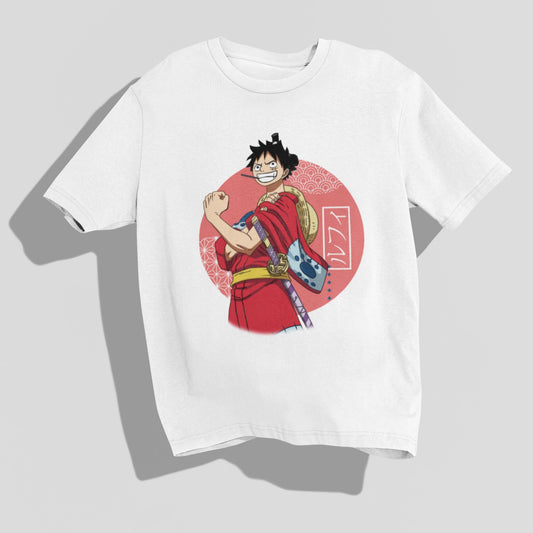 Unisex Premium Oversized Wano Luffy T-shirt