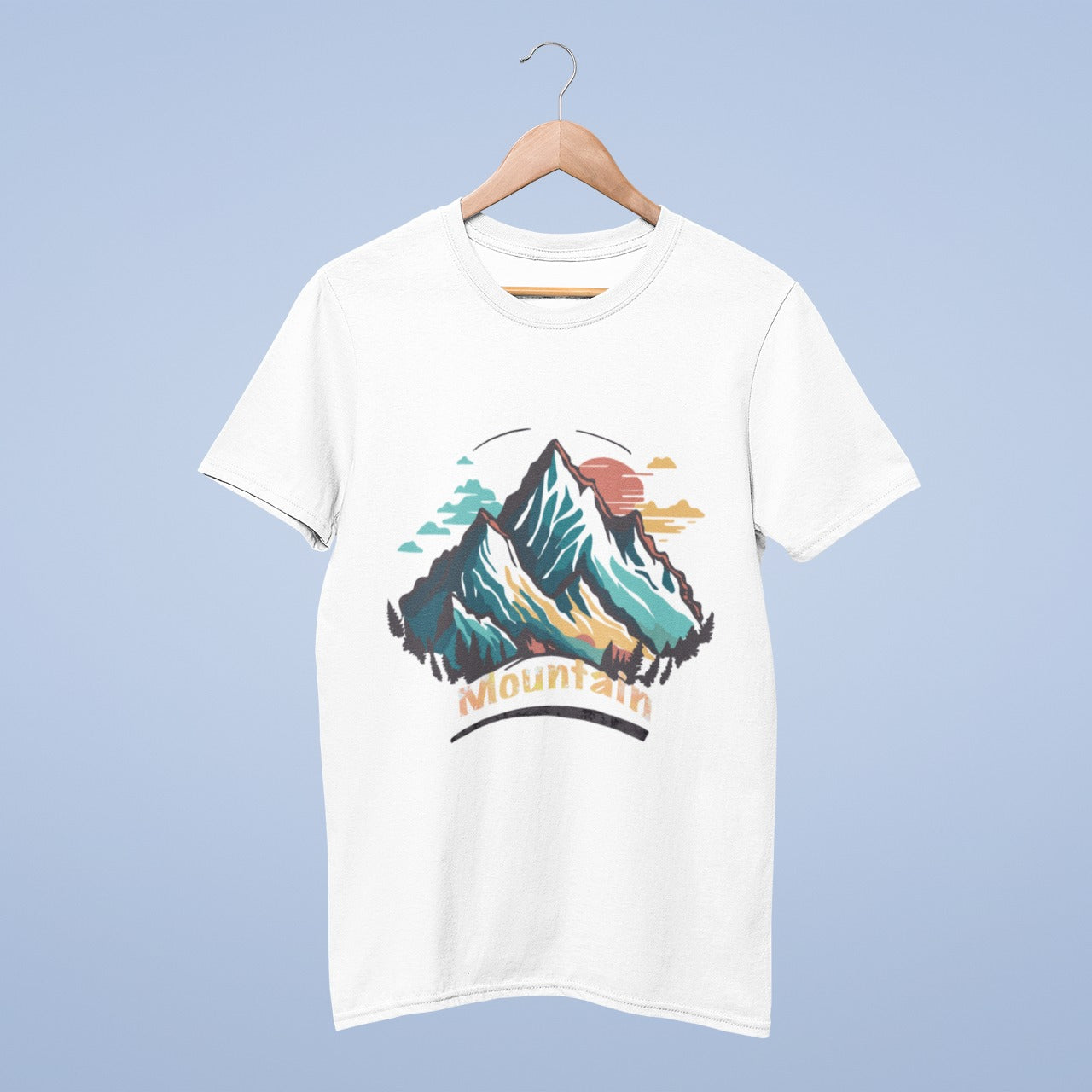 Digital mountains T-shirt from @Meraki.creation.art
