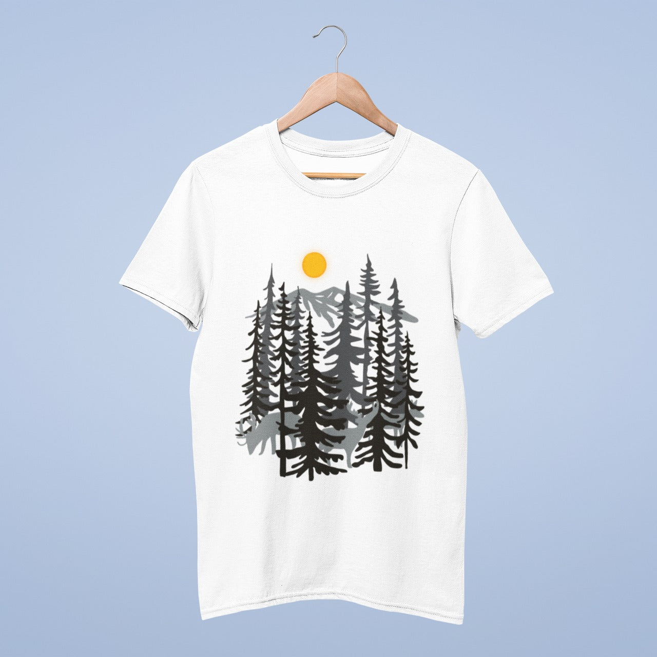 Black & white ferns T-shirt from @Meraki.creation.art