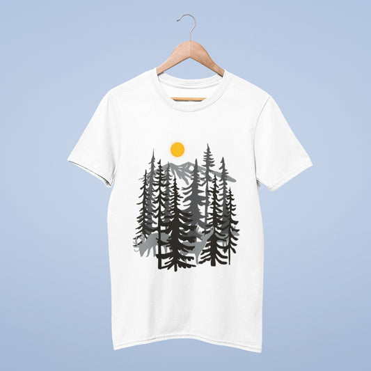 Black & white ferns T-shirt from @Meraki.creation.art