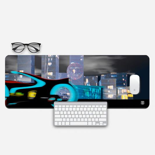 Inverted future city Extended Mouse Pad from @devanshsaxena_infinity