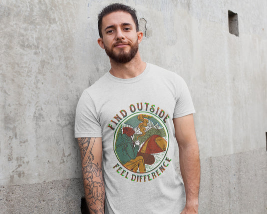 Find Outside Feel Difference T-shirt from @Meraki.creation.art
