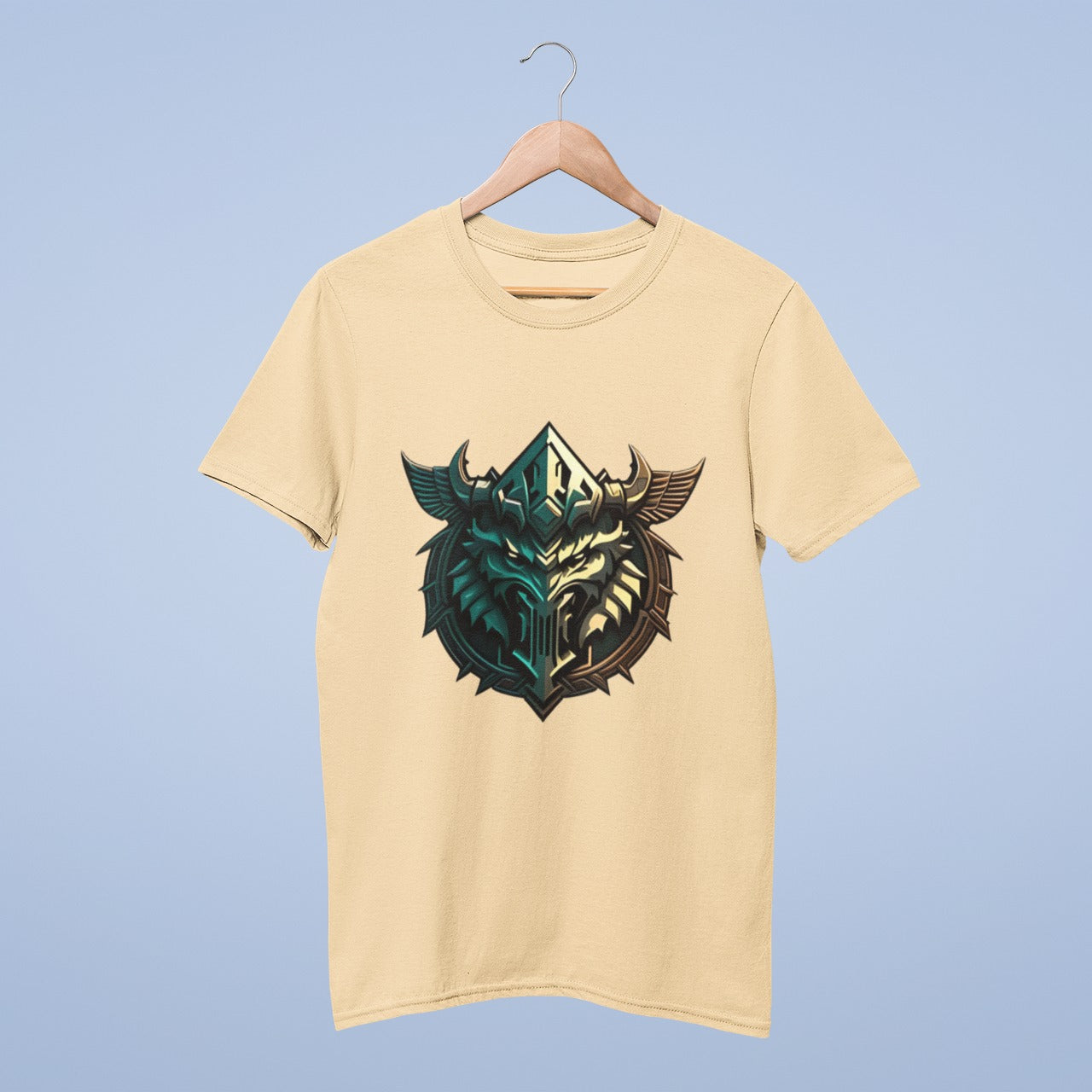 Mystic Viking Warrior crest T-shirt from @arkoroy99