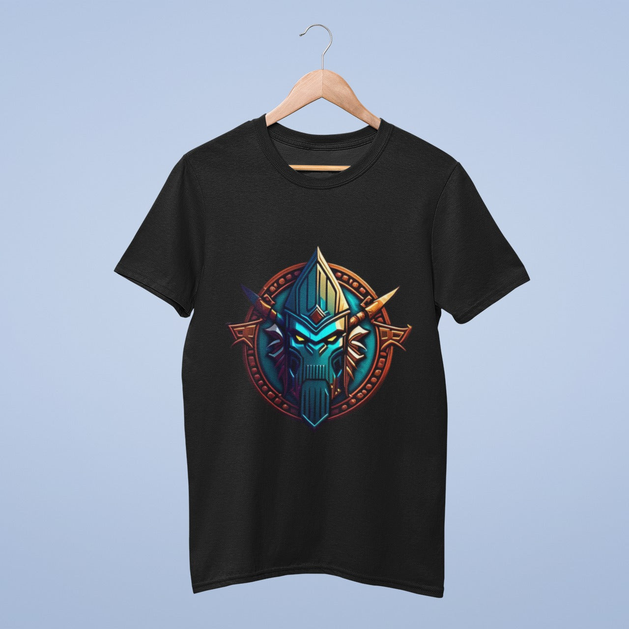 Techno Gorilla Warrior crest T-shirt from @arkoroy99