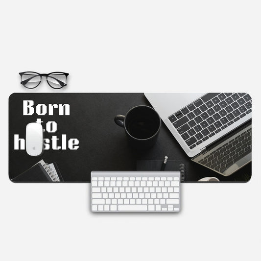 BORN TO HUSTLE Extended Mouse Pad by @javinovelty
