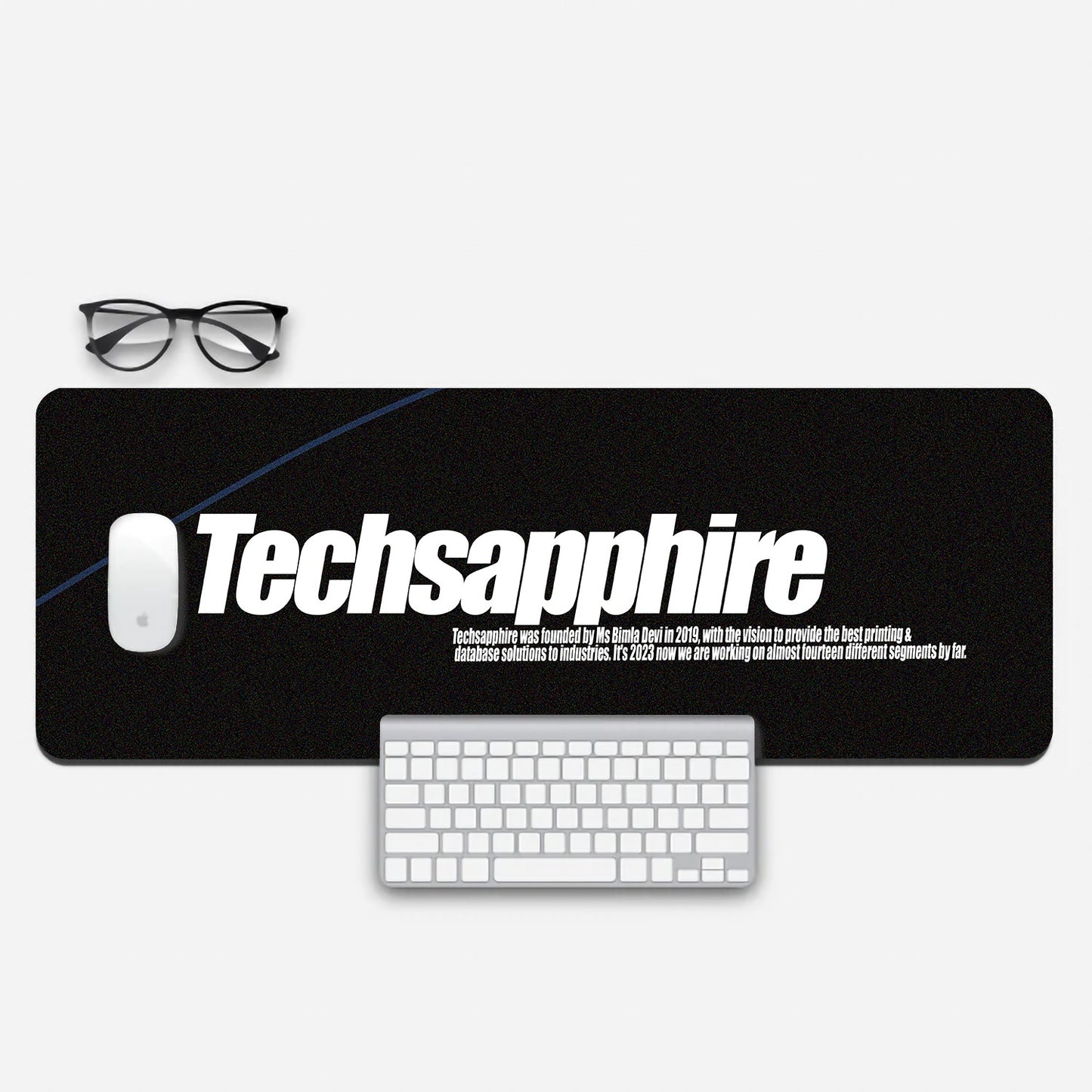 Tech sapphire Extended Mouse Pad by @pankaj.230_5