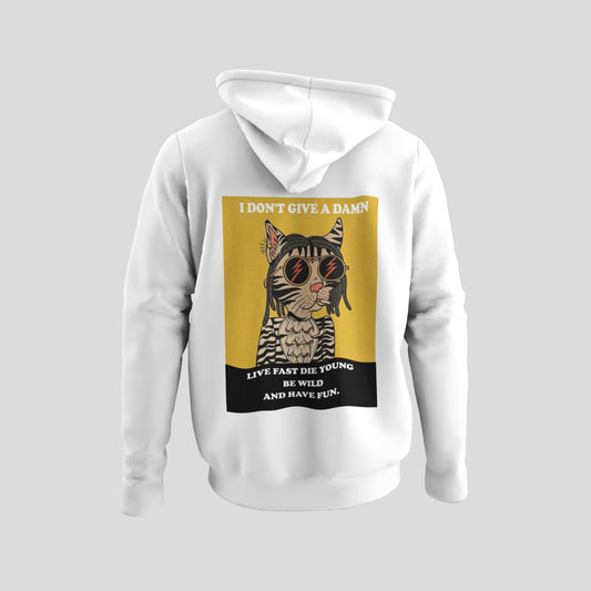 I don't give a damn Hoodie by @sauravi_art.craft