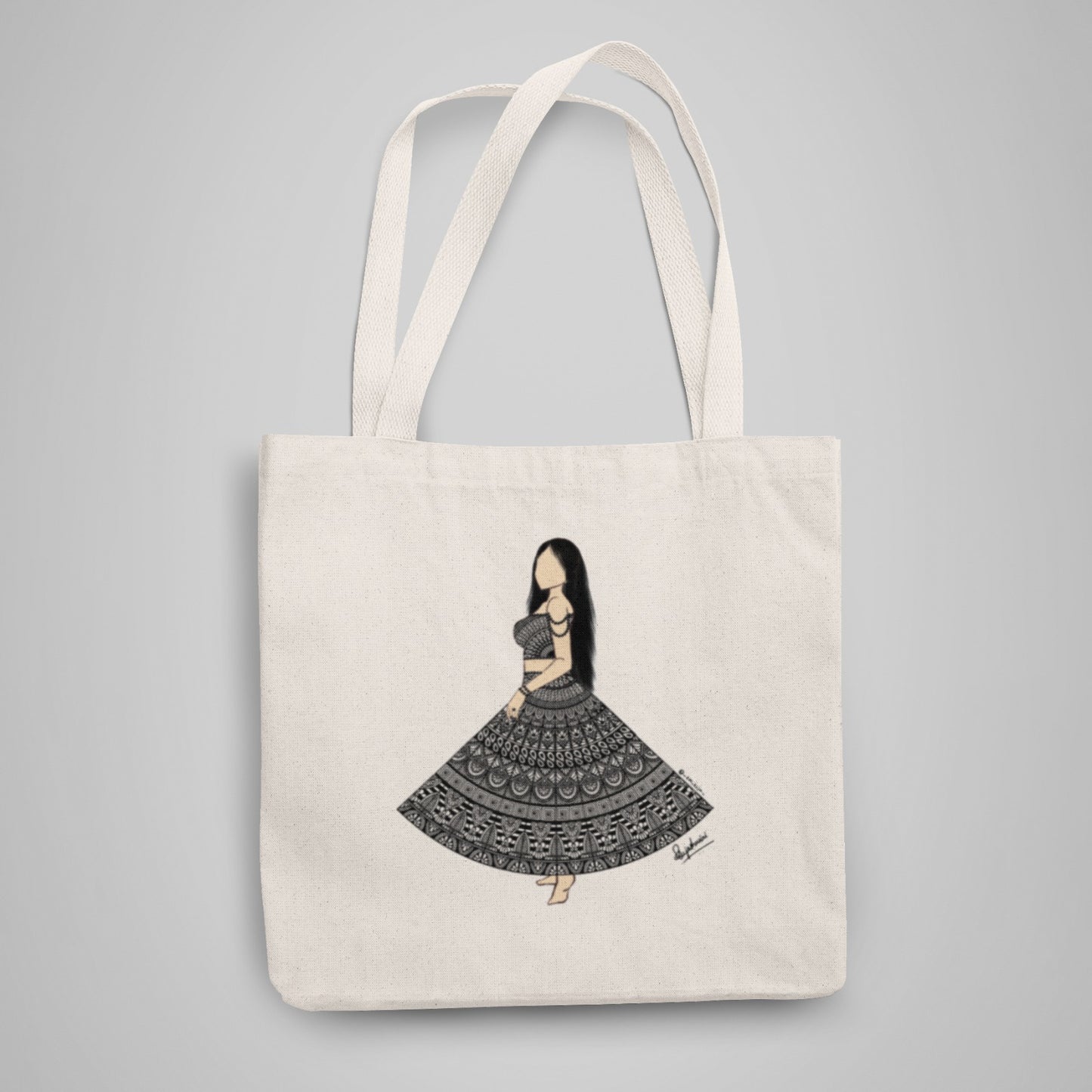 Symmetric dress Tote Bag With Zipper by @_sm_teju_