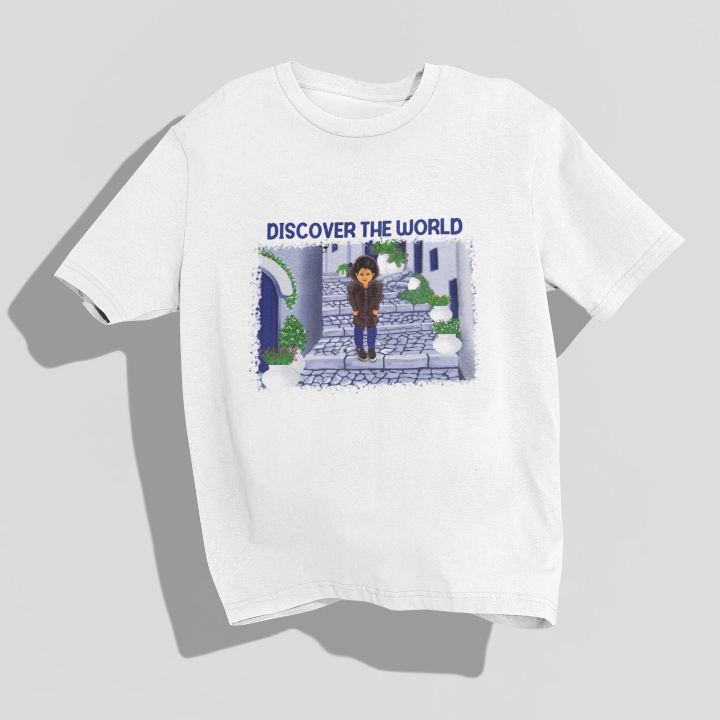 Discover the world Oversized T-shirt by @sandhya_s_artlab