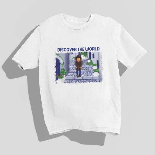 Discover the world Oversized T-shirt by @sandhya_s_artlab