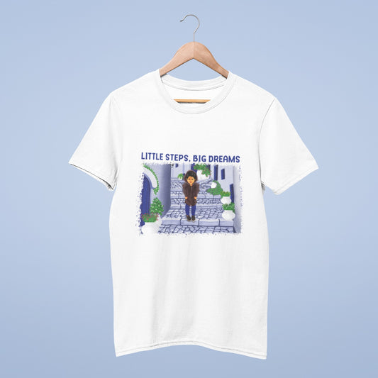Little steps, big dreams T-shirt from @sandhya_s_artlab