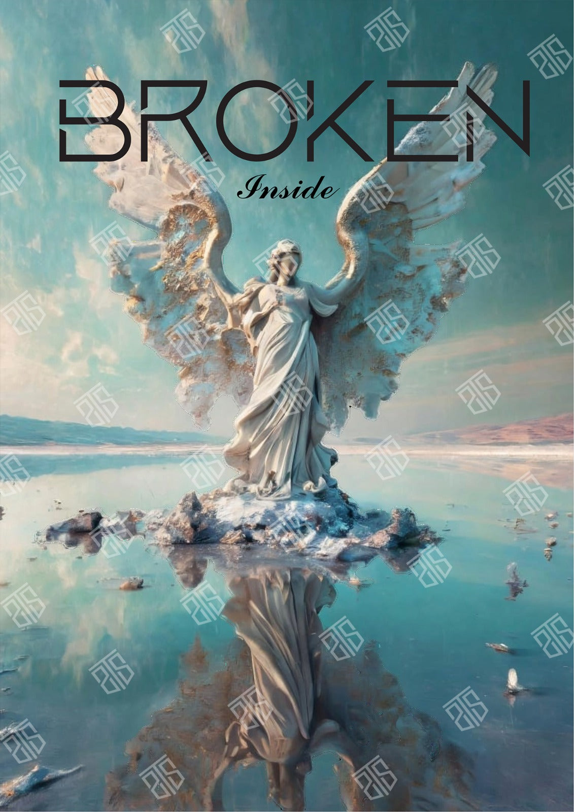 Broken inside fallen angel Metal Poster by @pa3print