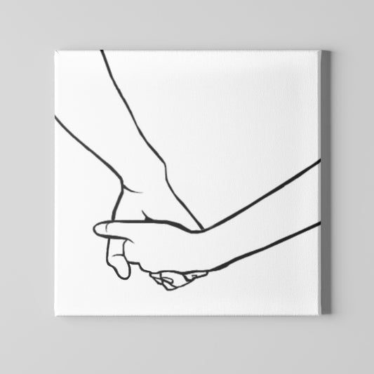 Hand in hand Canvas Print by @Divya_Singh_8709
