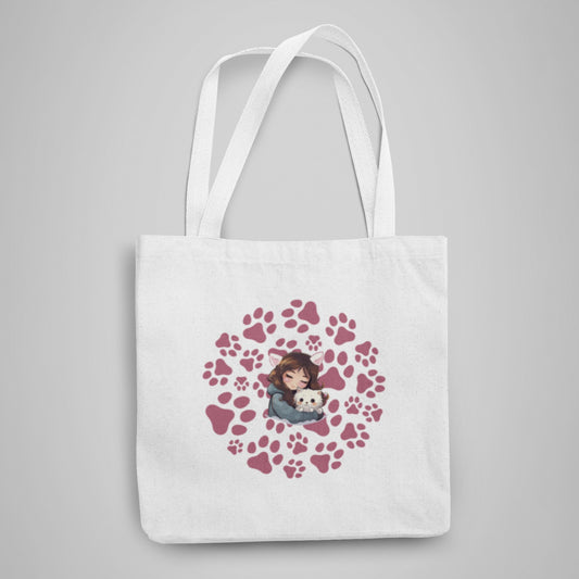 pawsome love Tote Bag With Zipper by @_spooky_pencil _