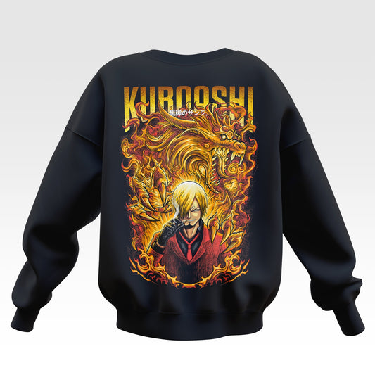 Kuroashi Sanji One Piece Oversized Sweatshirt - Unisex